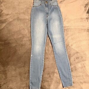 Fashion Nova Light Blue High Rise Jeans size 5